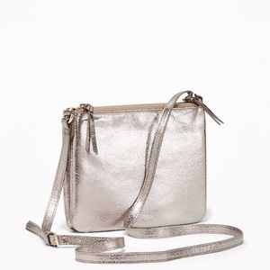 Old Navy Rose Gold Crossbody Bag